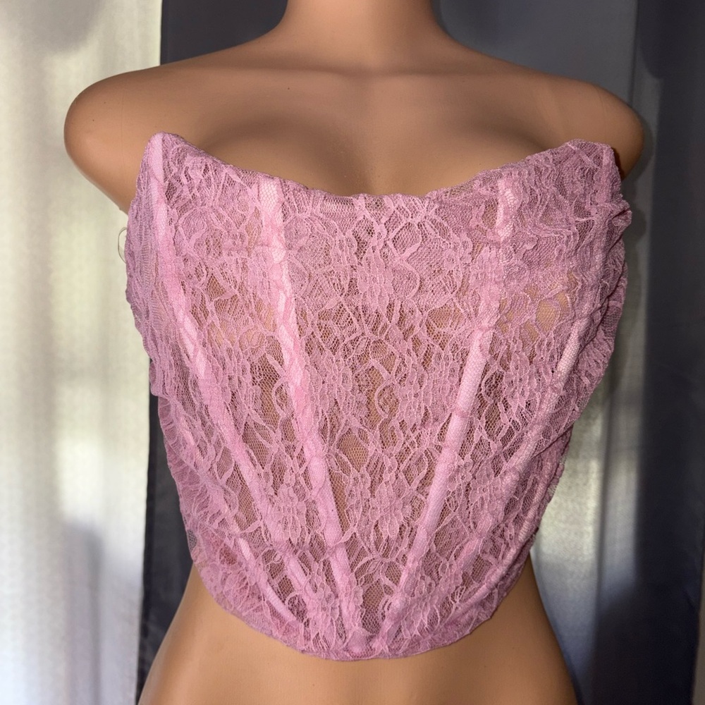 Elegant Pink Women's Corset